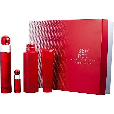 Set 360 Red Perry Ellis for Men 4 pcs